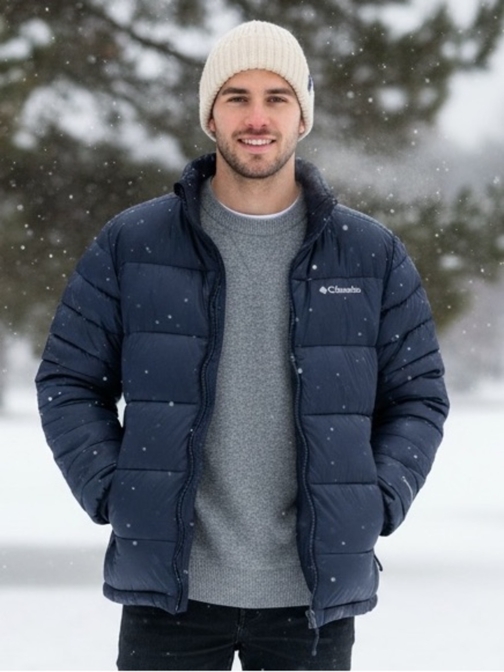 Columbia Men’s Navy Puffer Jacket
Medium
Fall to winter!
